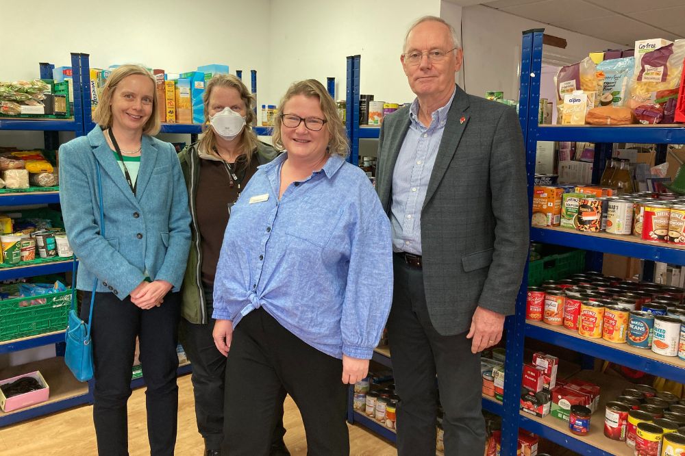 HDC Chief Executive Jane Eaton, Cllr Ruth Fletcher, Horsham Matters General Manager Emma Elnaugh and HDC Leader Cllr Jonathan Chowen.  