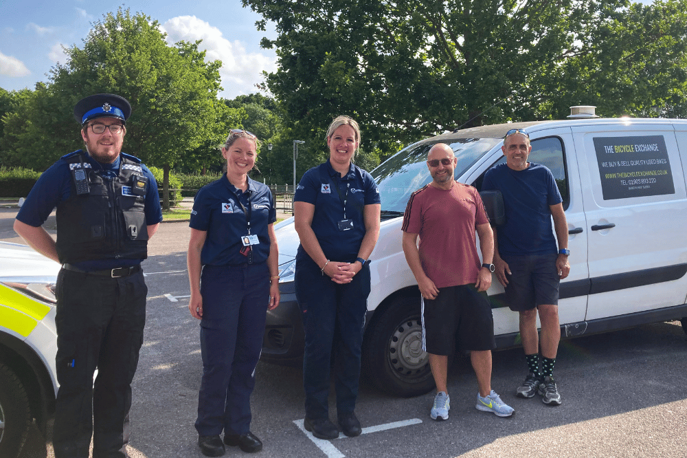 Bike safety event at Ashington Community Centre