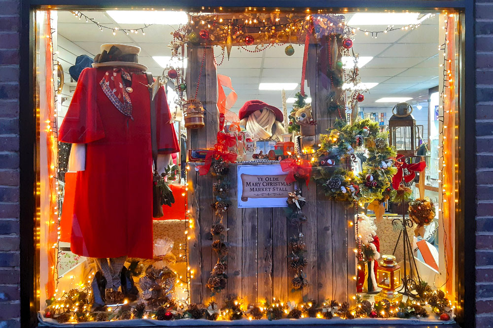 The Mary How Trust window display