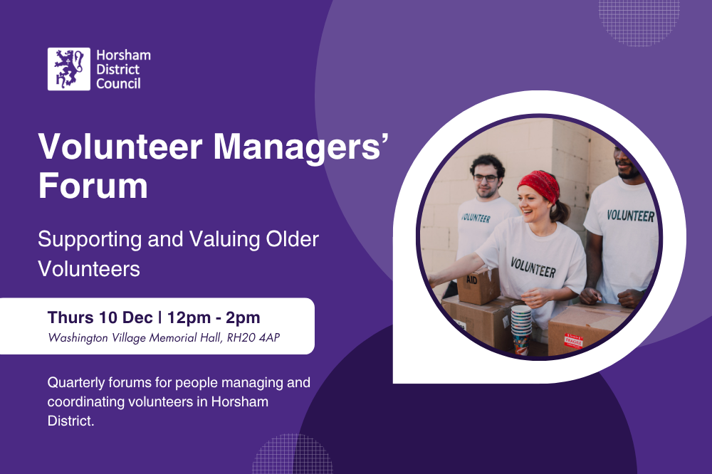 Volunteer Managers' Forum: Supporting and Valuing Older Volunteers