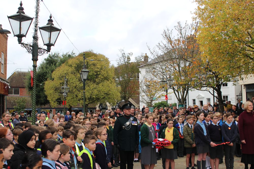 Crowds at the Armistice Day service 2022