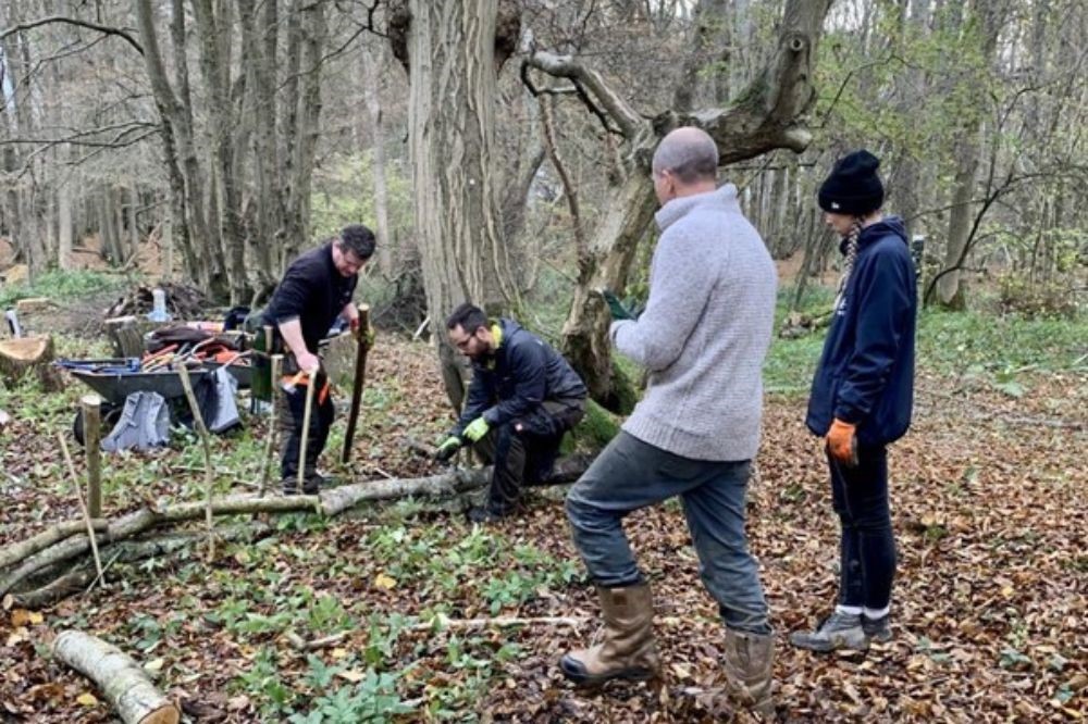 WHD volunteers woodland management photo