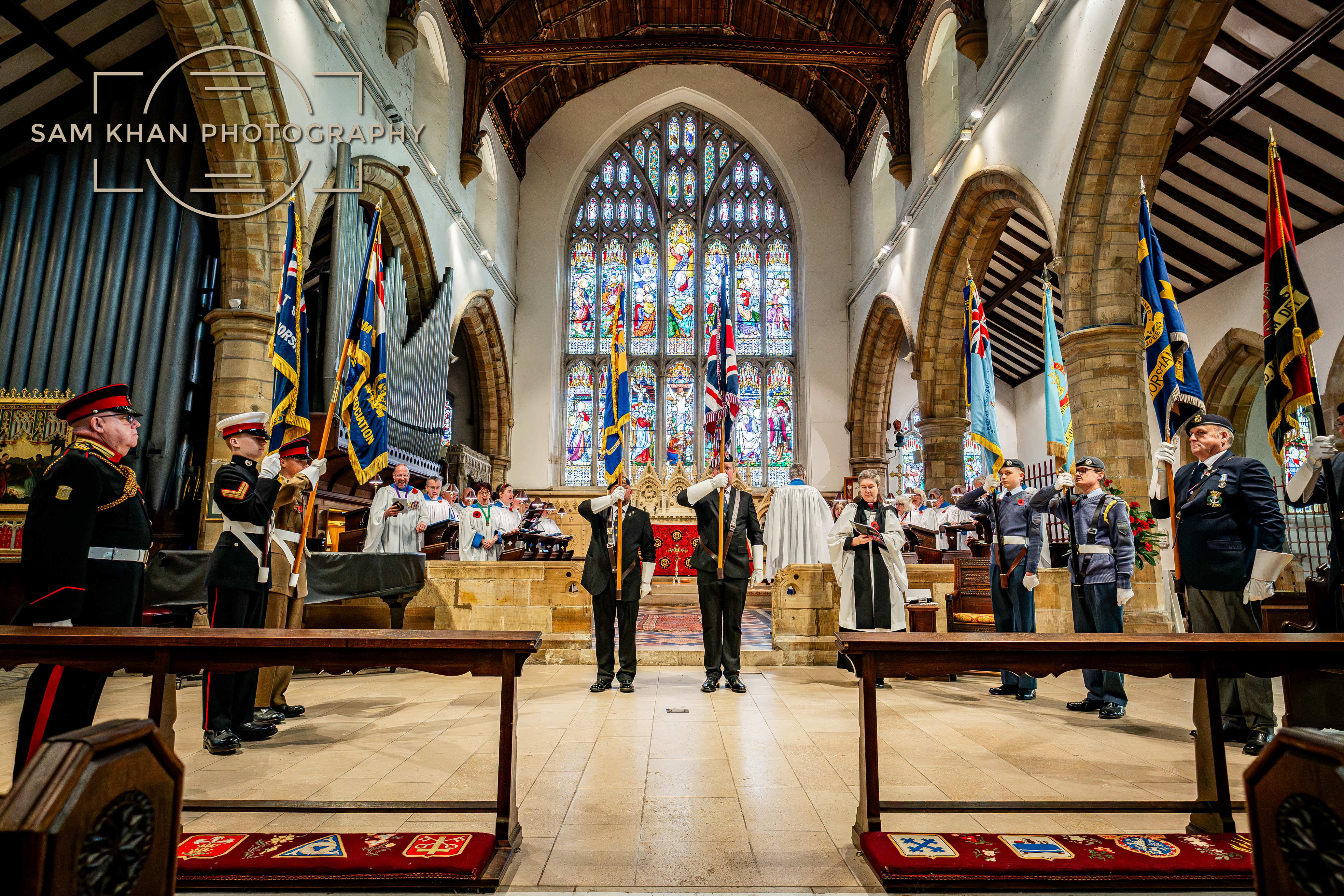 Remembrance Service led by Rev'd Canon Lisa Barnett at St Mary's Church , Horsham