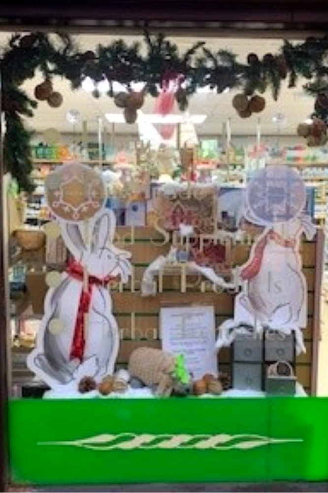 Cornerweighs sustainable window display