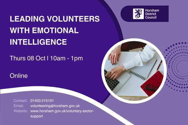 Leading Volunteers with Emotional Intelligence 8 October 10am - 1pm
