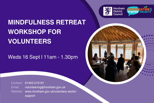 Mindfulness Retreat Workshop for Volunteers 16th September