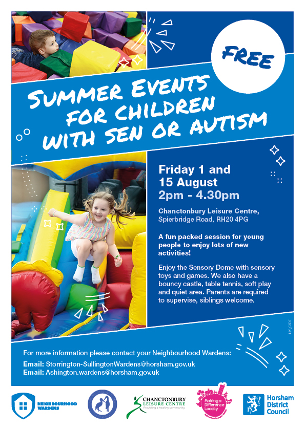 Summer events for children with SEN or autism