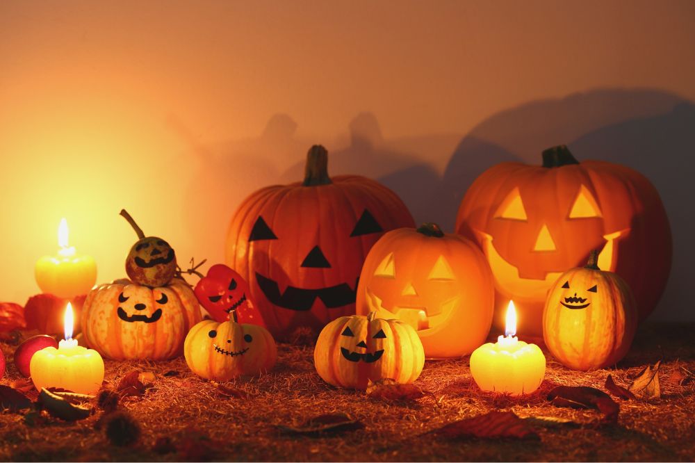 Halloween Pumpkins and candles