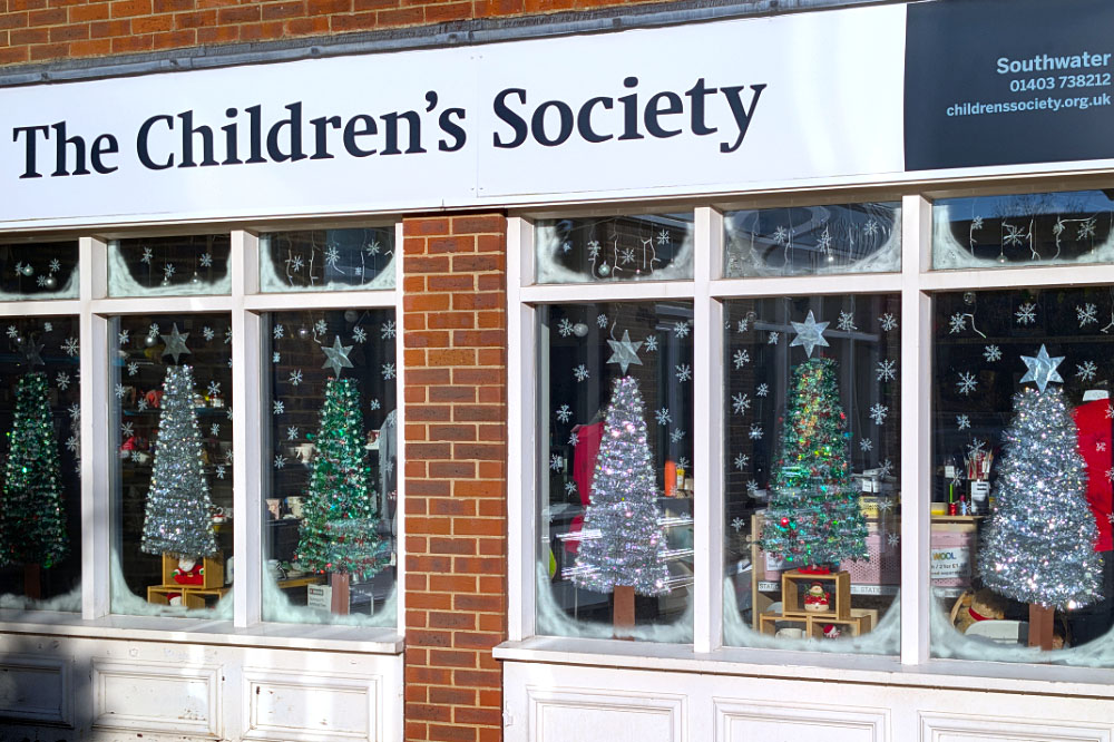 The Children's Society window display