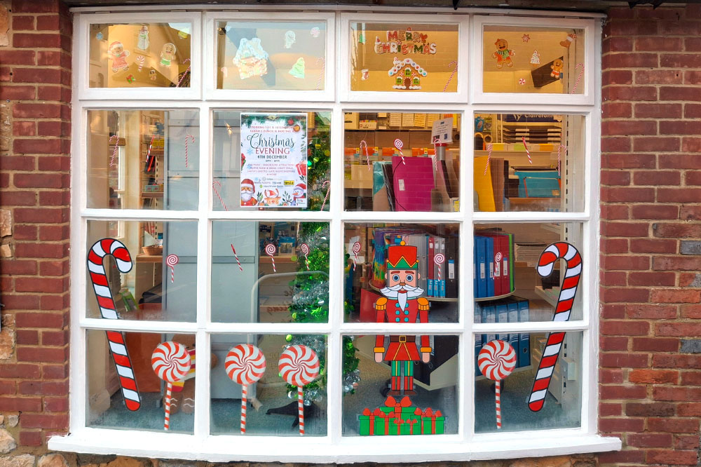 The Scribbling Shop window display