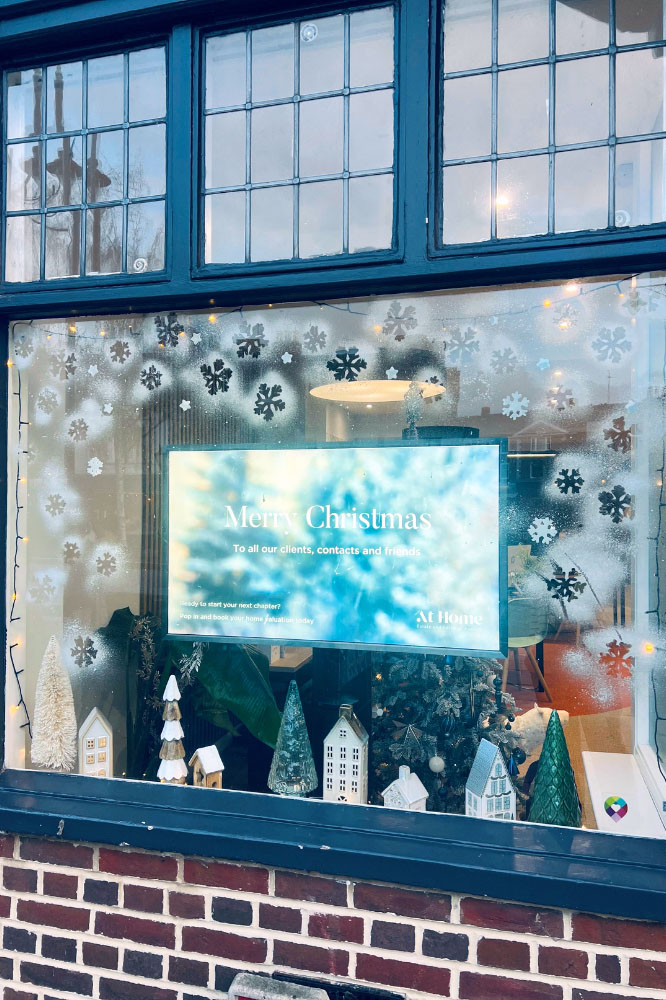 At Home window display