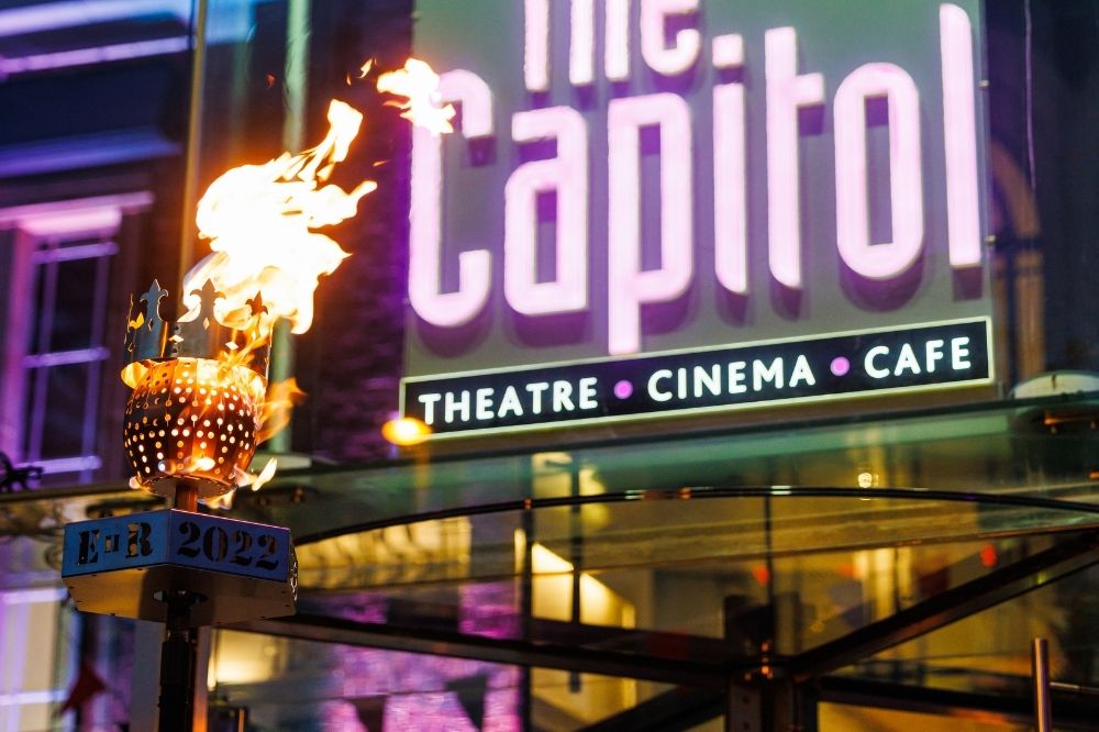 The beacon lit at The Capitol