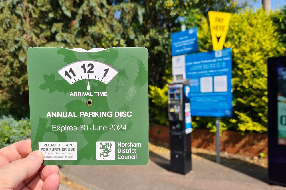 The Annual Parking Disc 2023 24 is a green card parking clock