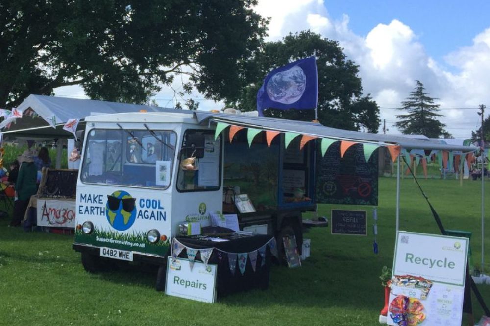 Sussex Green Living's Recycle, Repair and Refill milk float opens up for residents