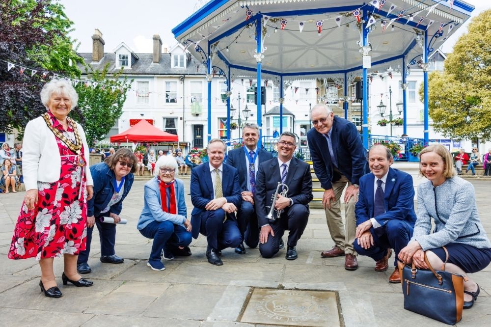 The plaque unveiling