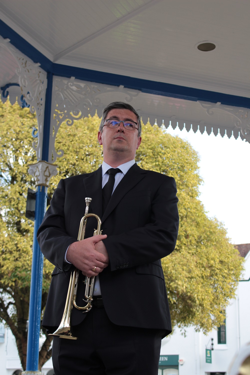 Cllr Martin Boffey performed a fanfare 