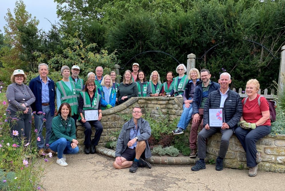 Friends of Horsham Park and officers from  the Horsham District Council Parks and Countryside team 