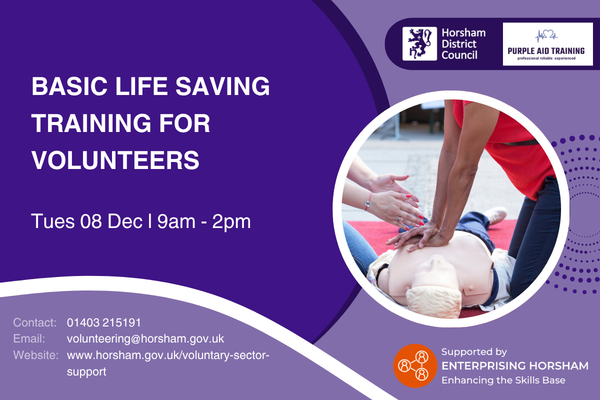 Basic Life Saving Training for Volunteers 8 December 2026