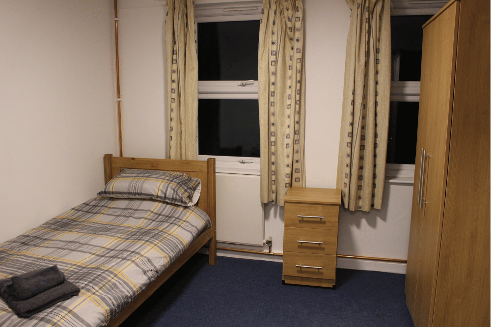 One of the finished bedrooms at Roffey Place