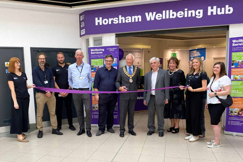 Ribbon cutting at the Wellbeing Hub
