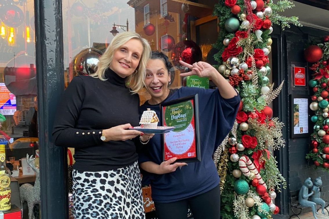 Overall Best Display Horsham District winners Carmela Deli
