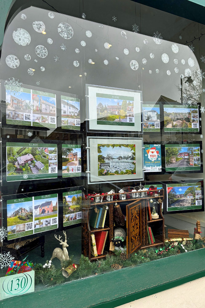 HJ Burt window display