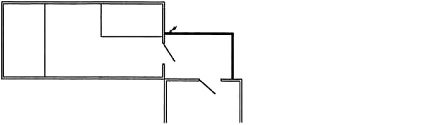 A small linking extension reduces sub-divisions between buildings