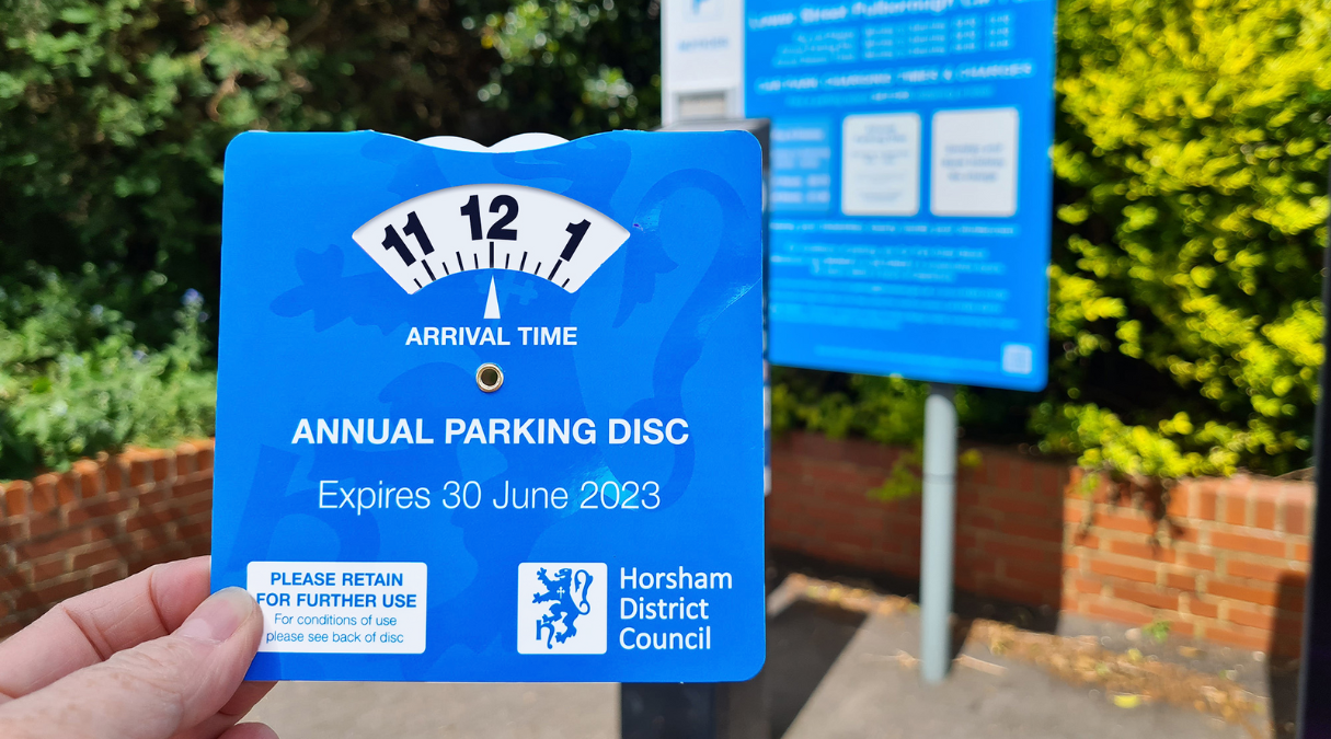 Annual Parking Disc  Horsham District Council