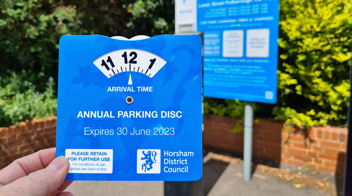 Annual Parking Disc Horsham District Council