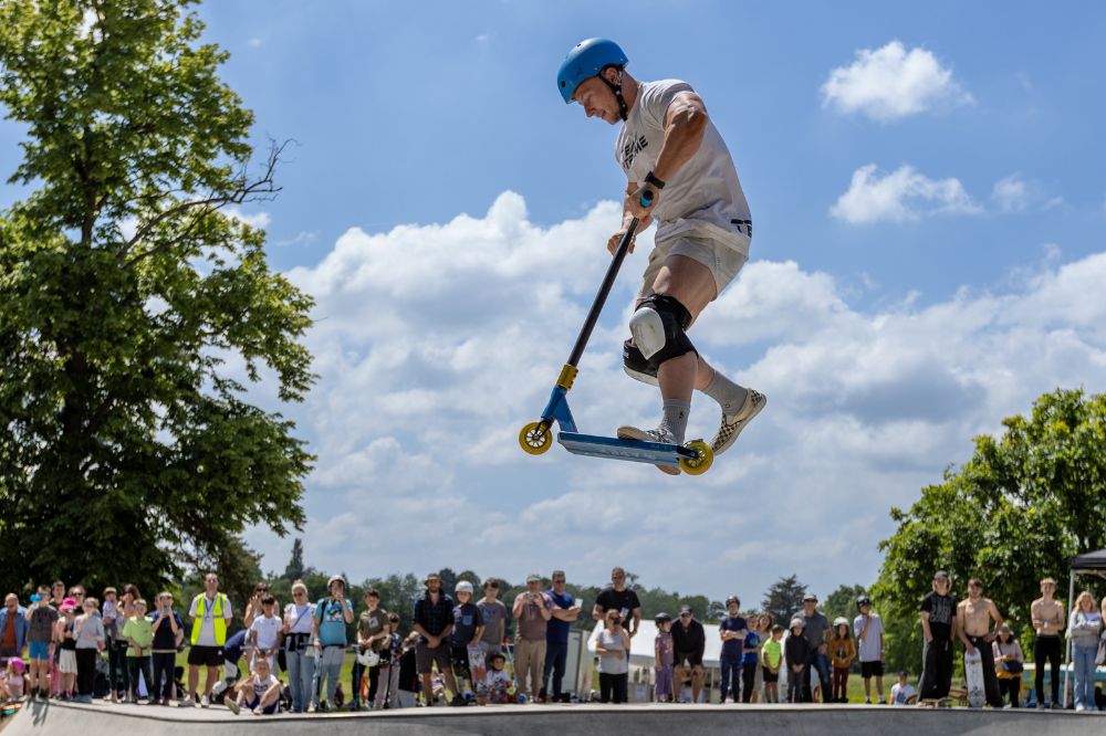 Scooter at the skate park credit Wildtrack Photography