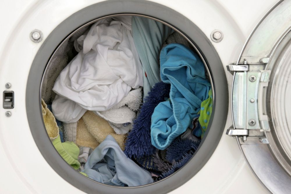 Laundry in a washing machine