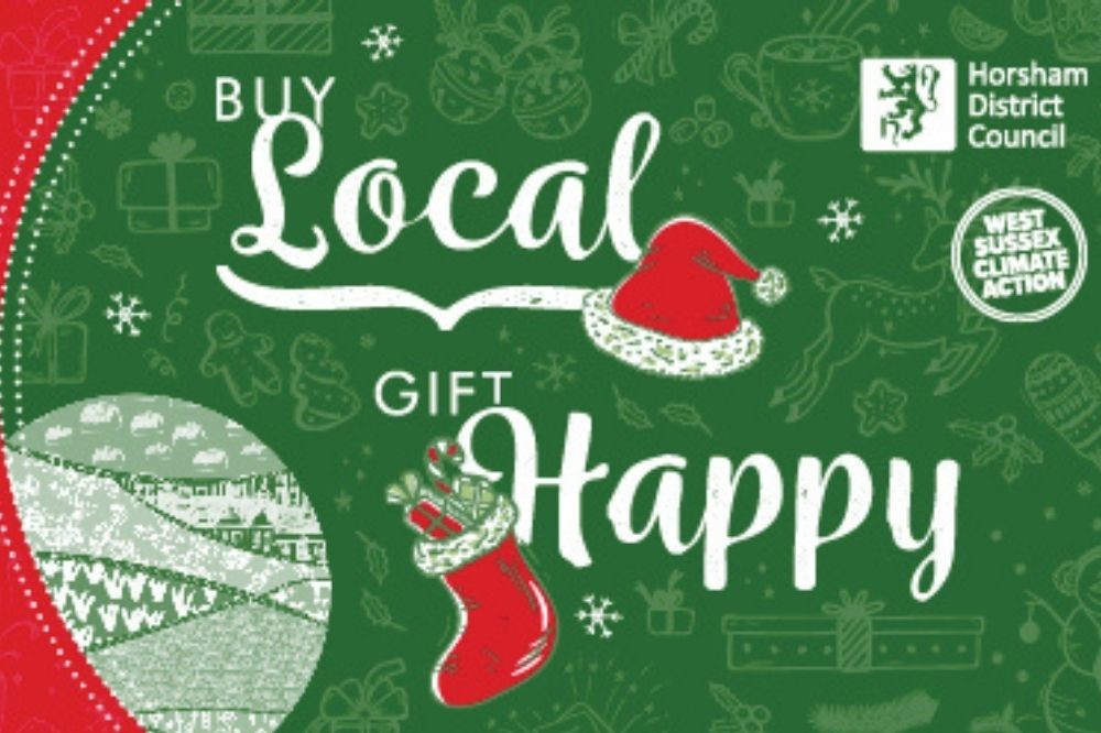 Buy Local Gift Happy graphic
