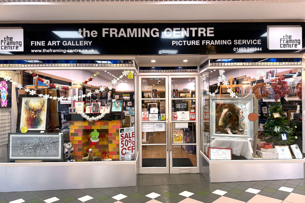 The Framing Centre window display