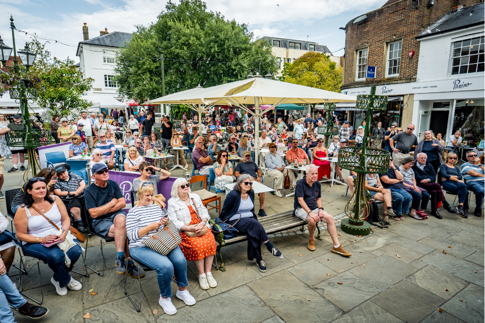 Audience at live cookery theatre