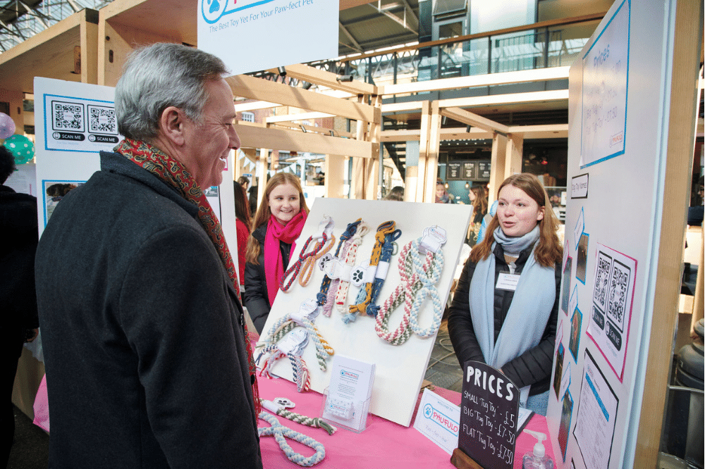 Young Enterprise traders in action