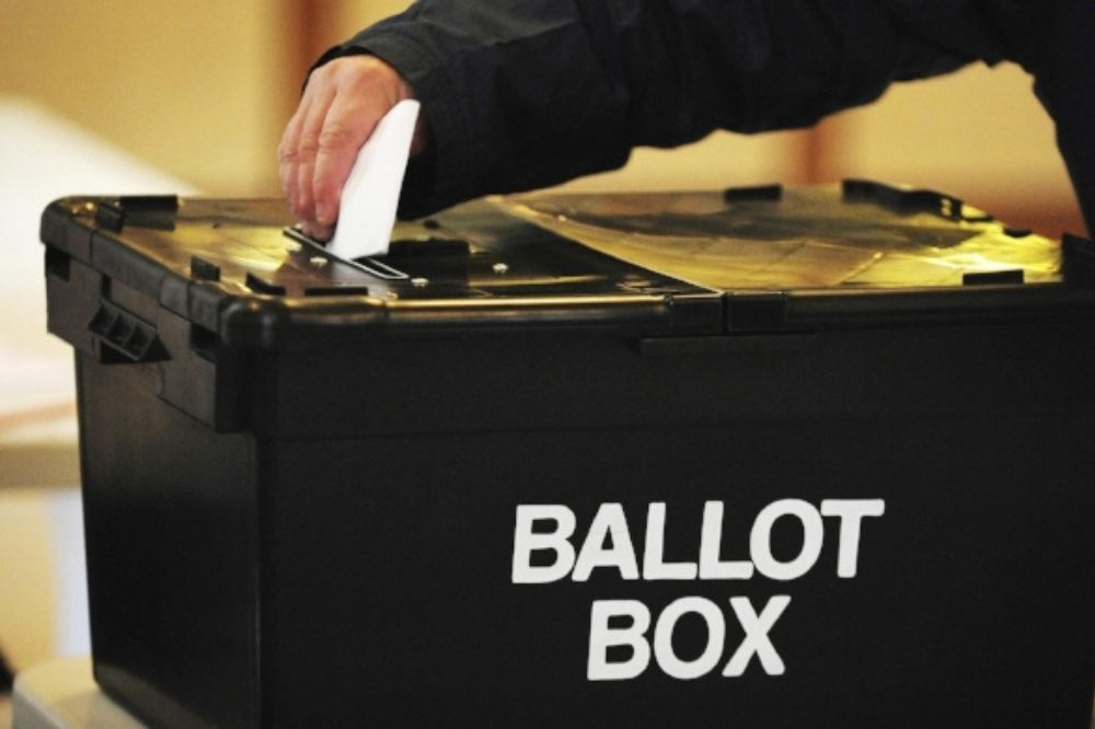 A ballot box