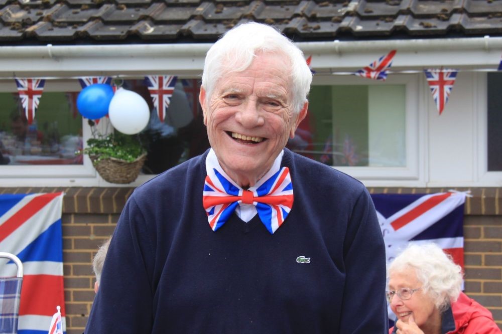 Nuthurst resident enjoying the Jubilee celebration