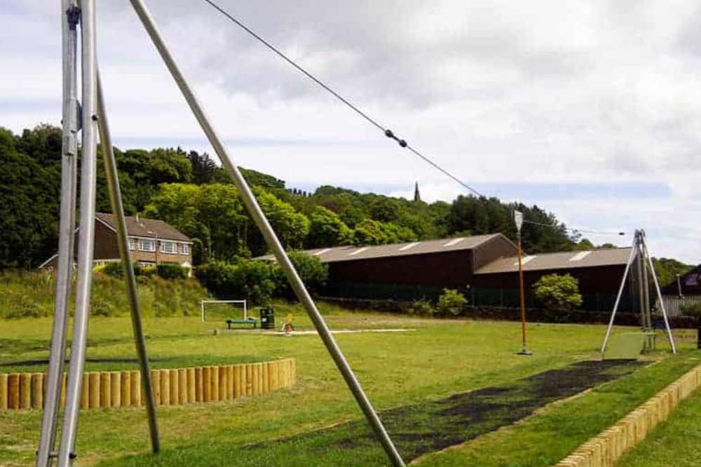 Zip Wire in play area
