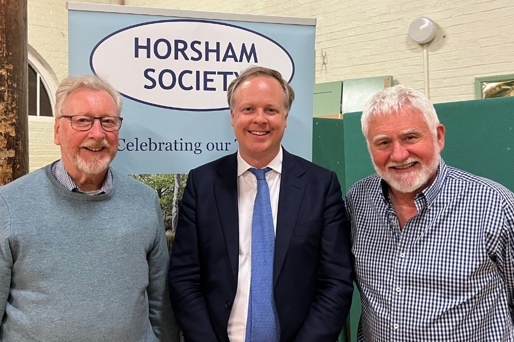 •	Cllr Mitchell at Horsham Society AGM