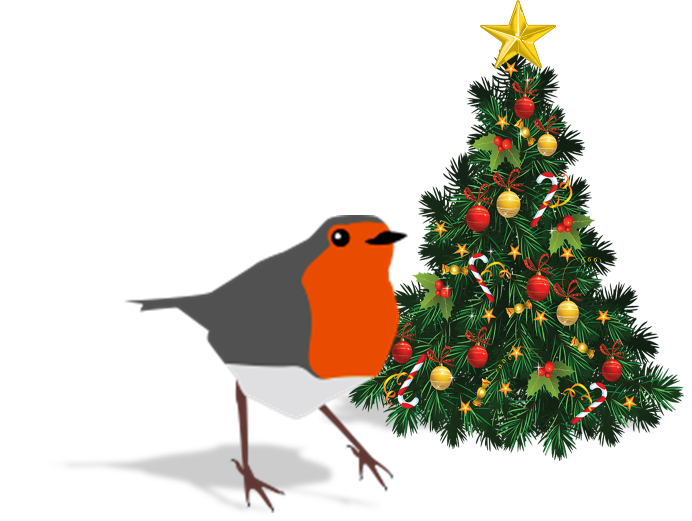 Children's Craft Tree and Robin