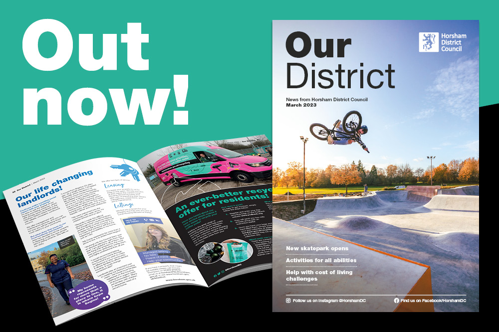 Our District is a printed magazine and the current issue's cover has a skateboarder on it