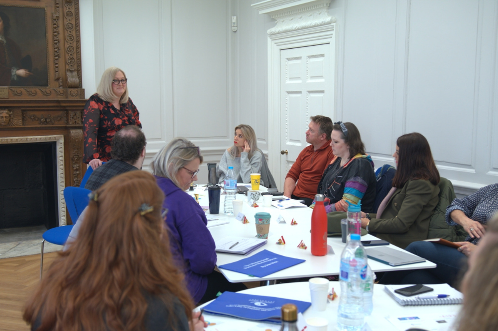 Image of Carolyn Burchell running a training workshop