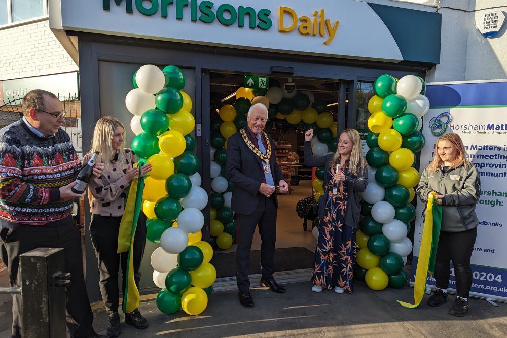 Chairman cuts ribbon at Morrisons