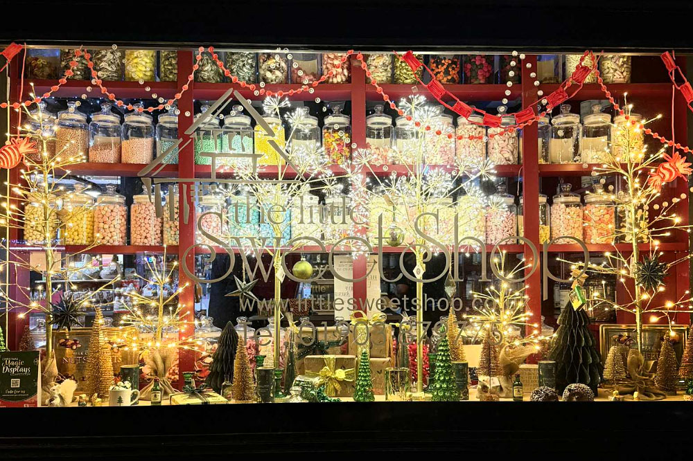 The Little Sweet Shop window display