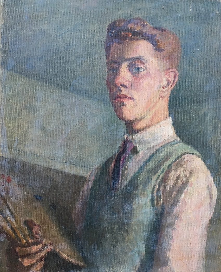 A painted portrait of Vincent Lines