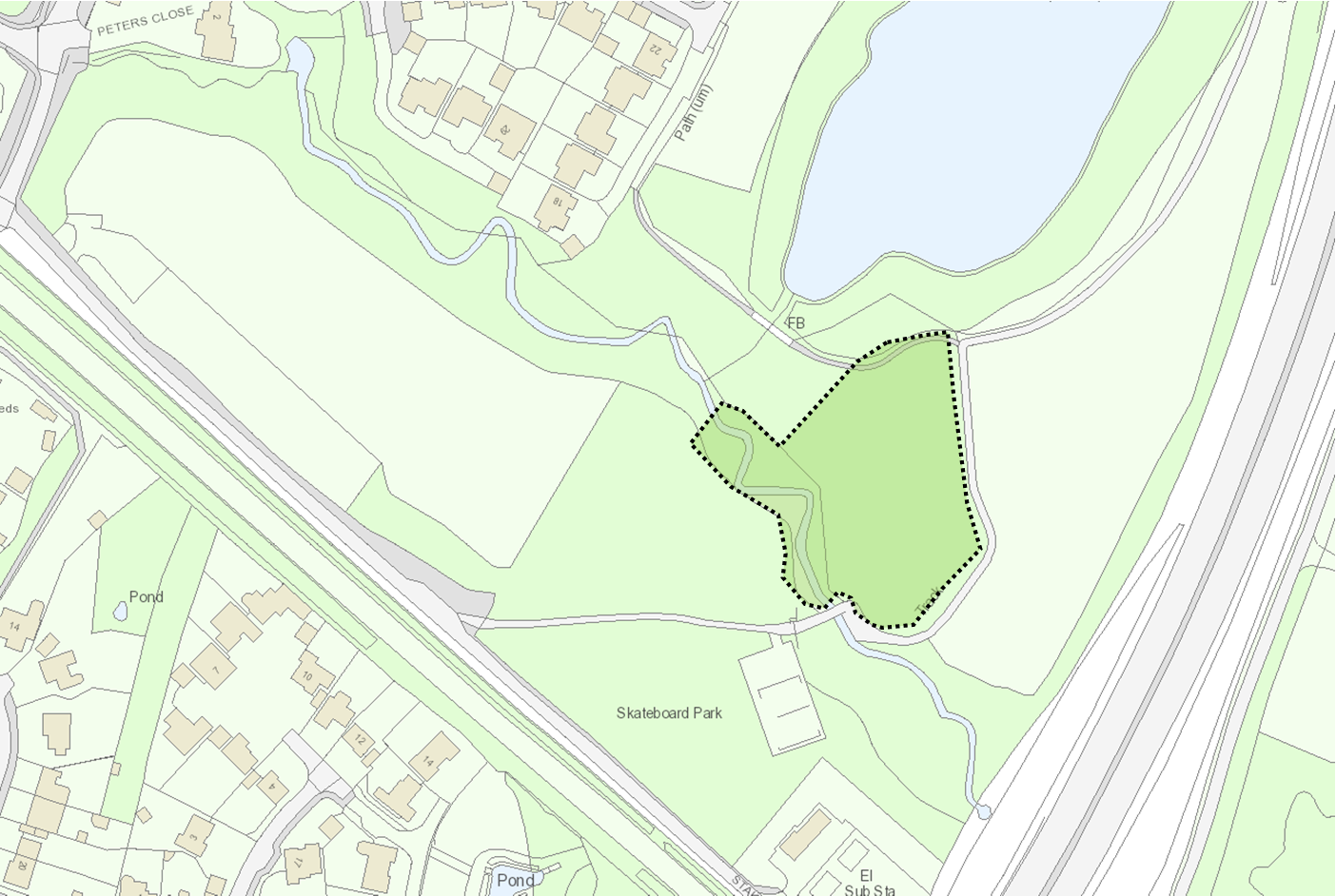 Benns Field ADB Map