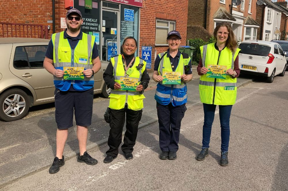 Wardens and parking services near Trafalgar school