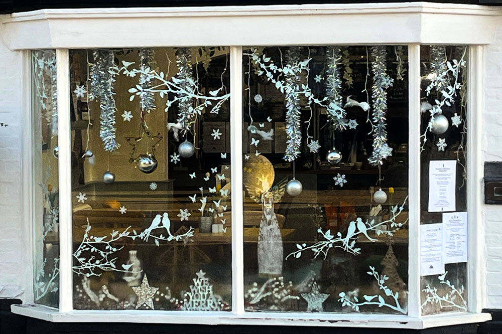 Little Bean Cafe window display