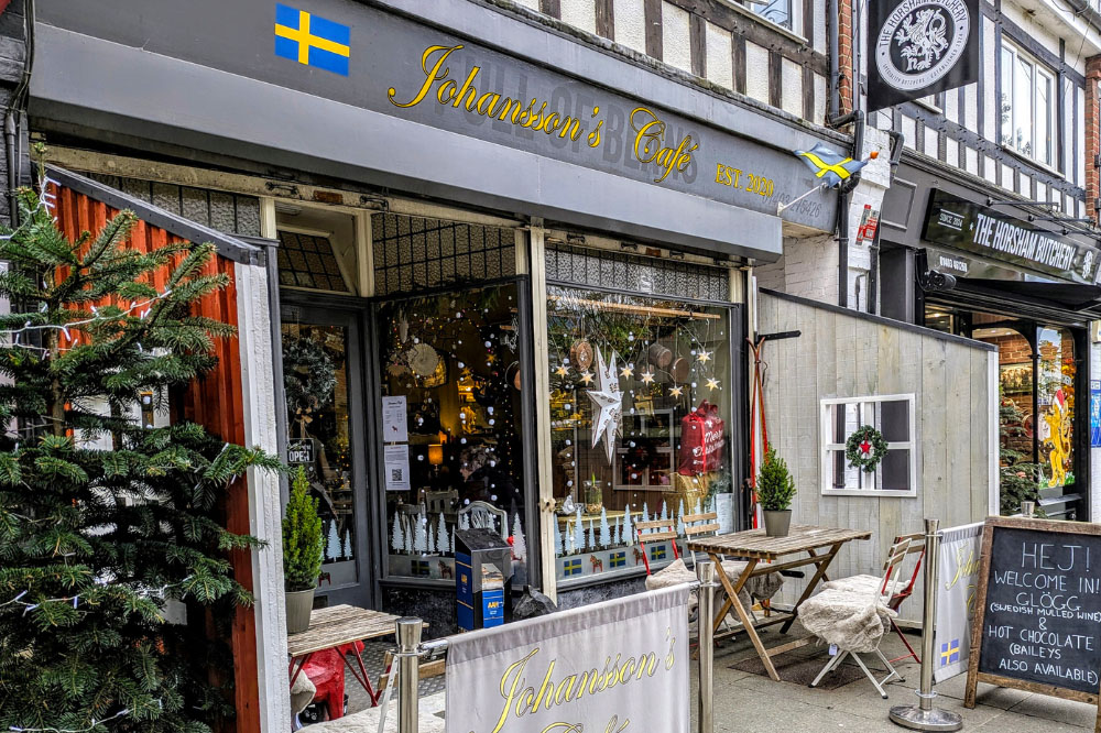 Johansson's Café window display