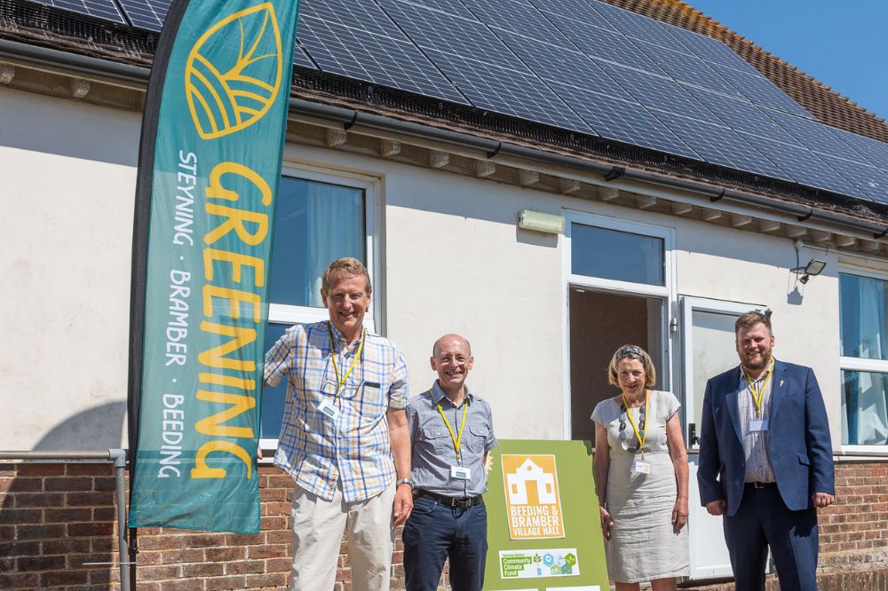 Beeding and Bramber village hall solar panels